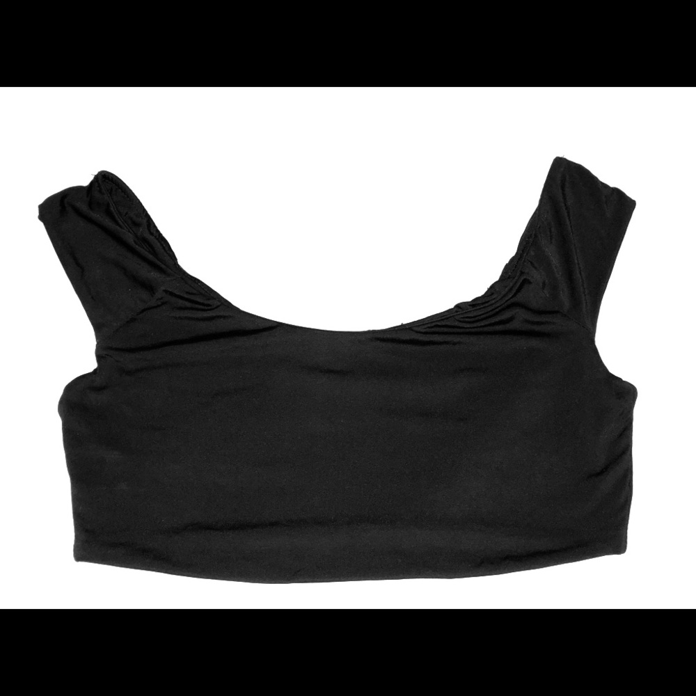 NAKED WARDROBE - Black Bikini Top - Medium